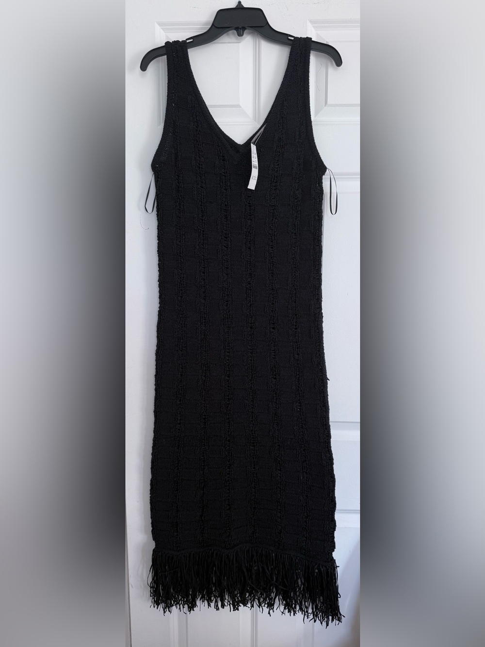 Fringe trim dress
